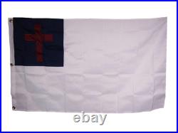 10X15 Embroidered Sewn Christian 600D Nylon HUGE Flag Heavy Duty Military Grade