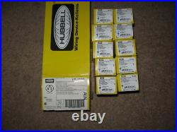 10 Lot New Hubbell Hospital Grade Heavy Duty Duplex Receptacles HBL8200I Ivory