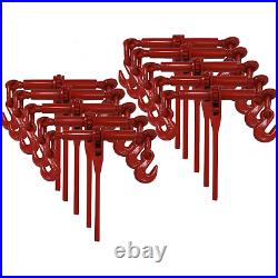 10 Pack Heavy Duty 5/16 3/8 Ratchet Load Chain Binder Flatbed Truck Trailer