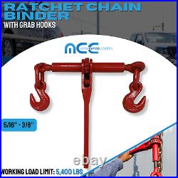 10 Pack Heavy Duty 5/16 3/8 Ratchet Load Chain Binder Flatbed Truck Trailer
