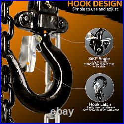 1100Lbs Capacity 10 Foot Lift 2 Heavy Duty Hooks Industrial Grade Steel Construc