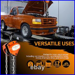 1100Lbs Capacity 10 Foot Lift 2 Heavy Duty Hooks Industrial Grade Steel Construc