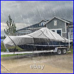 1200D Heavy Duty Boat Cover Waterproof Marine Grade Fits 17-19ft V-Hull Runabout