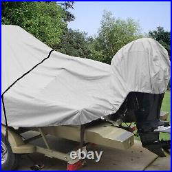 1200D Marine Grade Waterproof Center Console Boat Cover Heavy Duty withMotor Cover