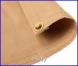12X20 Feet Waterproof Canvas Tarp20 MIL Commercial Grade, Heavy Duty, Tear-Resi