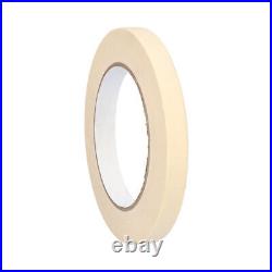 144 Rls Ivory Heavy Duty Grade Masking Tape 1/2x60 Yards Adhesive Tape 4.3 Mil