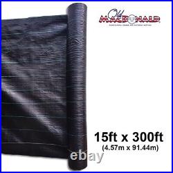 15ft x 300ft (4.57m x 91.44m) Professional Grade Ground Cover Heavy Duty 3.2OZ W