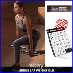 16/20 Loadable Dumbbells Pairs in Commercial Grade, Heavy Duty Olympic Dumb