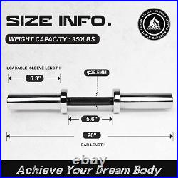 16/20 Loadable Dumbbells Pairs in Commercial Grade, Heavy Duty Olympic Dumbbel