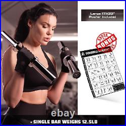 16/20 Loadable Dumbbells Pairs in Commercial Grade, Heavy Duty Olympic Dumbbel