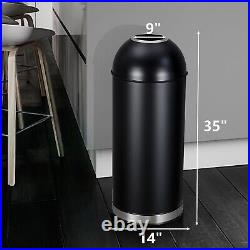 17 Gal / 65L Open Top Trash Can Commercial Grade Heavy Duty Tall