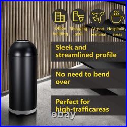 17 Gal/65L Open Top Trash Can Commercial Grade Heavy Duty Tall Commercial Trash