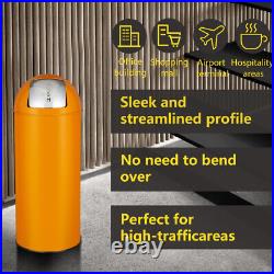 17 Gal / 65L Push Lid Trash Can Commercial Grade Heavy Duty Tall Commercial Tras