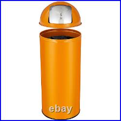 17 Gal / 65L Push Lid Trash Can Commercial Grade Heavy Duty Tall Trash Can