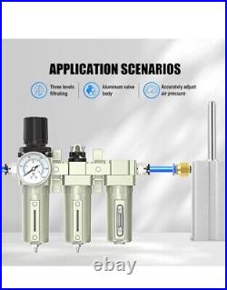 1/2 Heavy Duty Industrial Grade Filter Regulator Coalescing Desiccant Dryer Sys