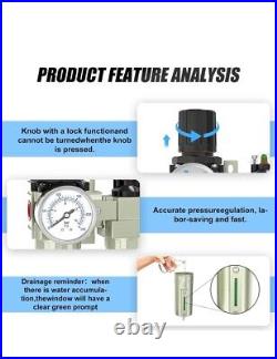1/2 Heavy Duty Industrial Grade Filter Regulator Coalescing Desiccant Dryer Sys
