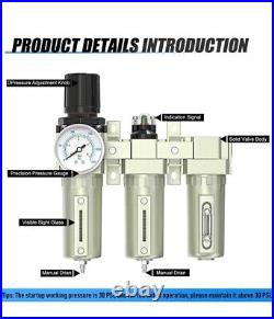1/2 Heavy Duty Industrial Grade Filter Regulator Coalescing Desiccant Dryer Sys