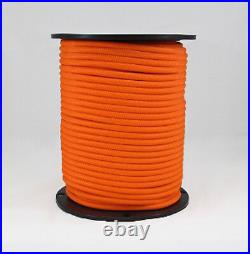 1/4? 500 ft Bungee Shock Cord Neon Orange Marine Grade Heavy Duty Shock Rope