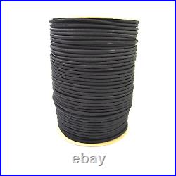 1/8 Black Bungee Cord Marine Grade Heavy Duty Shock Rope Tie Down Stretch Band