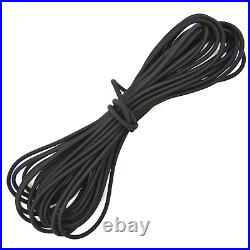 1/8 Black Bungee Cord Marine Grade Heavy Duty Shock Rope Tie Down Stretch Band