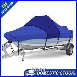 20'-22' 1200D Marine Grade Heavy Duty Center Console Boat Cover with Motor Cover