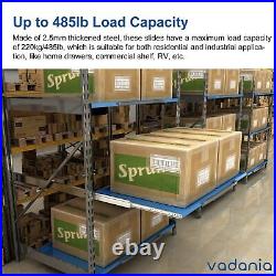 20 Industrial Grade Heavy Duty Drawer Slide Without Lock #VA2576, 3 Widenin