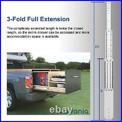 20 Industrial Grade Heavy Duty Drawer Slide Without Lock #VA2576, 3 Widenin