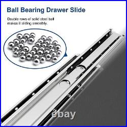 20 Industrial Grade Heavy Duty Drawer Slide Without Lock #VA2576, 3 Widenin