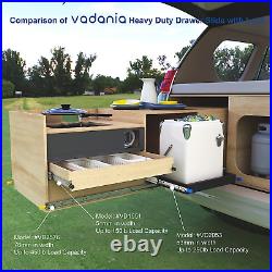 20 Industrial Grade Heavy Duty Drawer Slide with Lock #VD2576, 3 Widening up t