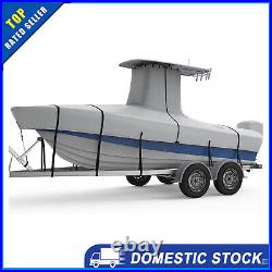 22'-24' 1200D Marine Grade T-Top Boat Cover Heavy Duty Tear-Resistant Boat Cover