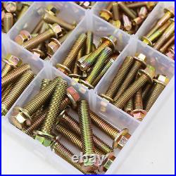245PCS Grade 8.8 M6 M8 M10 Heavy Duty Flanged Bolts and Nuts Kit, Metric Flanged