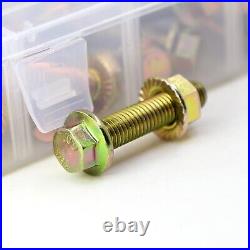 245PCS Grade 8.8 M6 M8 M10 Heavy Duty Flanged Bolts and Nuts Kit Metric Flanged