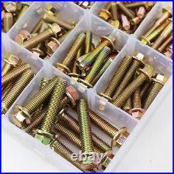 245PCS Grade 8.8 M6 M8 M10 Heavy Duty Flanged Bolts and Nuts Kit Metric Flanged