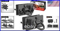 2PCS Heavy-Duty Tractor Bucket Hooks with 15K lbs Tie Down Ring Grade 70 Steel