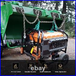 2PCS Heavy-Duty Tractor Bucket Hooks with 15K lbs Tie Down Ring Grade 70 Steel