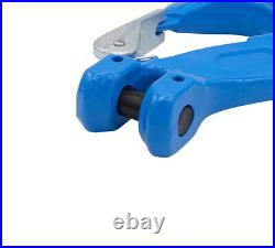 2PK Heavy Duty Grade 100 1/2 Clevis Sling Hook with Latch 15000 LBS WLL, Blue