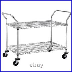 2tier Commercial Grade Rolling Cart Heavy Duty Utility Cart Carts With Wheels An