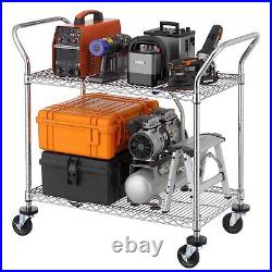 2tier Commercial Grade Rolling Cart Heavy Duty Utility Cart Carts With Wheels An
