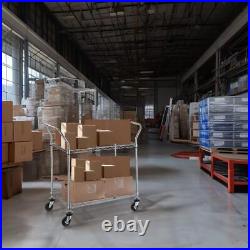 2tier Commercial Grade Rolling Cart Heavy Duty Utility Cart Carts With Wheels An