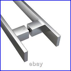 36 Barn Door Push Pull Handle, Heavy Duty Grade-304 Stainless Steel Square Co