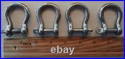 (36) Heavy Duty Marine Grade Shackles (316 type) Polished Stainless New & Used