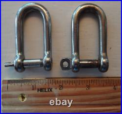 (36) Heavy Duty Marine Grade Shackles (316 type) Polished Stainless New & Used