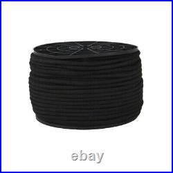 3/16 1000 ft Bungee Shock Cord Black Marine Grade Heavy Duty Shock Rope