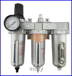 3/4 Heavy Duty Industrial Grade Filter Regulator Coalescing Dryer Sys Auto