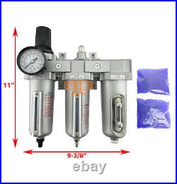 3/4 Heavy Duty Industrial Grade Filter Regulator Coalescing Dryer Sys Auto