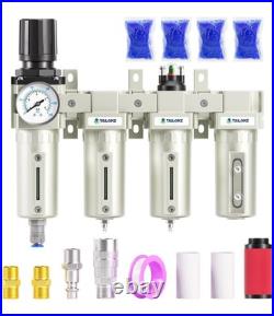 3/4 NPT Heavy Duty Industrial Grade 4 Stage Air Drying System, Auto Drain, Coa