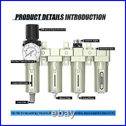 3/4 NPT Heavy Duty Industrial Grade 4 Stage Air Drying System, Auto Drain, Coa