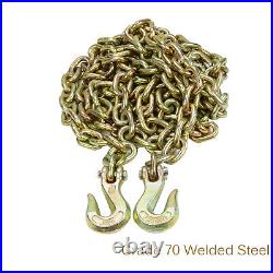 3/8 x 20' Tow Chain Binder Flatbed Trailer Transport G70 Heavy Duty