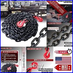 3/8 x 20ft Heavy-Duty Tow Chain G80 Grade with Superior Corrosion Resistance