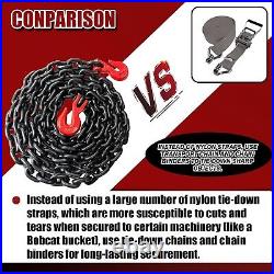 3/8 x 20ft Heavy-Duty Tow Chain G80 Grade with Superior Corrosion Resistance